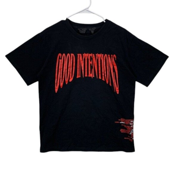 VLONE Other - VLONE Good Intentions T-Shirt Men’s M Black Graphic Streetwear Tee NWT Rare